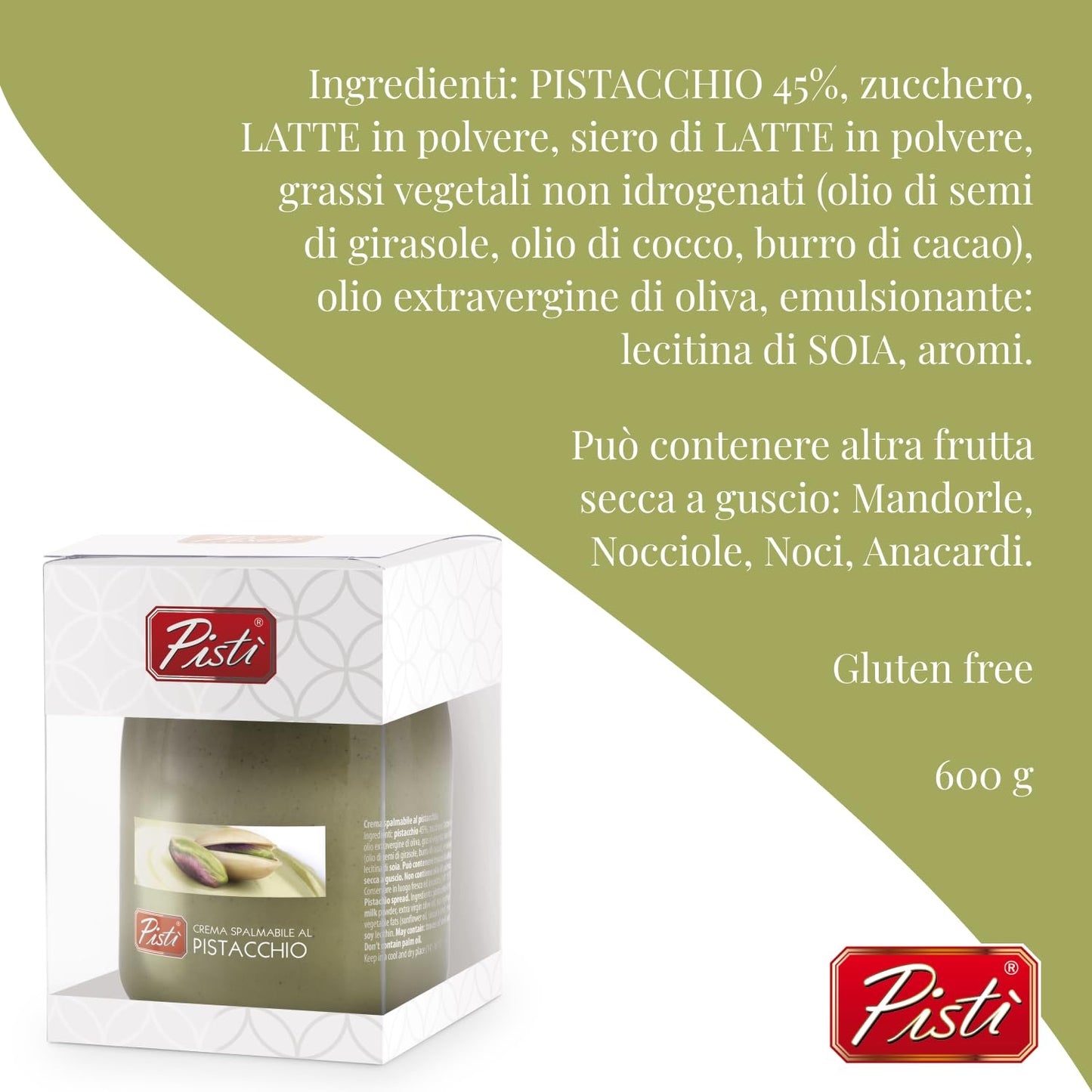 Pistì Pistachio Spread - 600g Jar