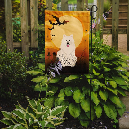Caroline's Treasures BB4296GF Halloween Samoyed Flag Garden Size, Small, Multicolor