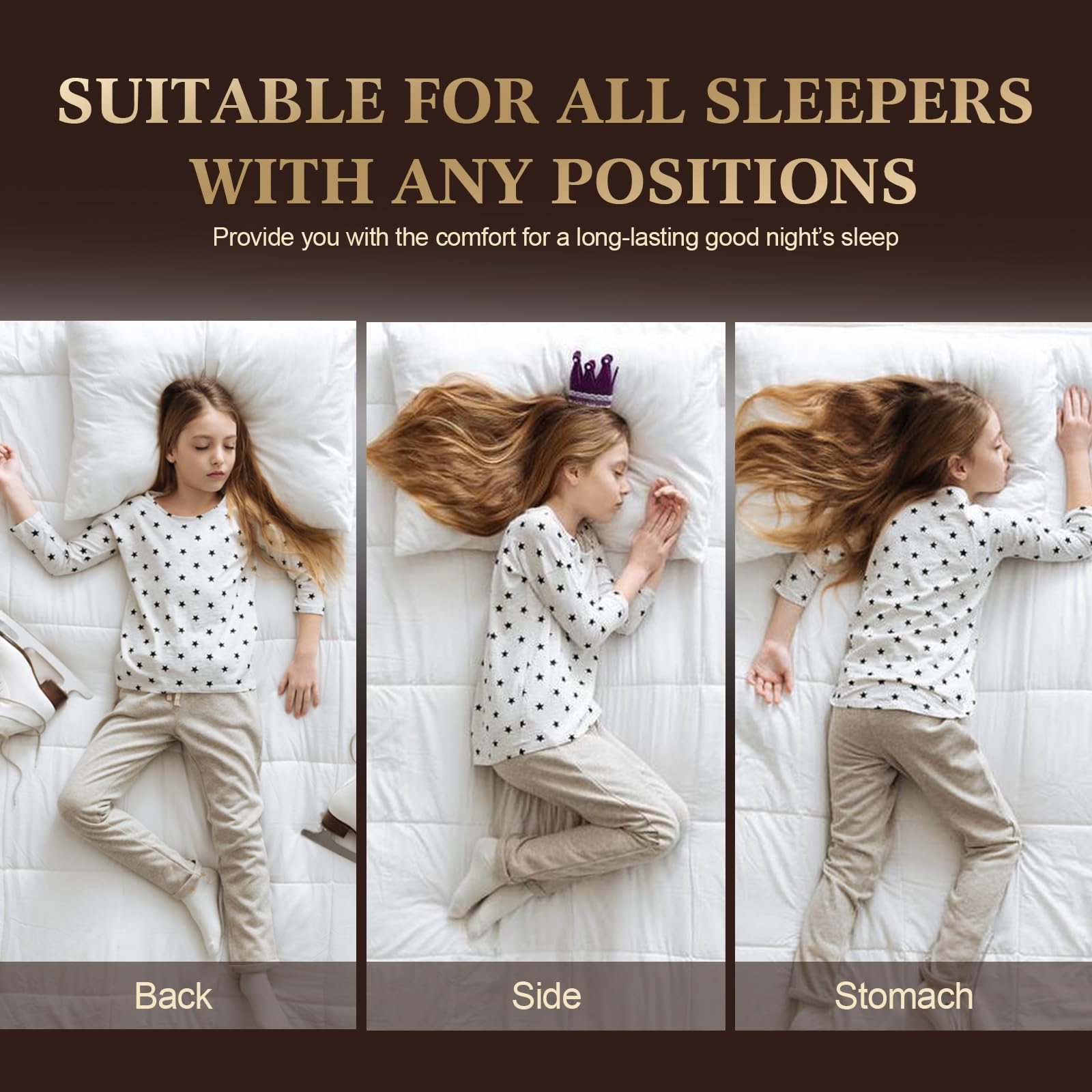 SHERWOOD Pillows Standard Size 2 Pack Hotel Pillow with Cotton Cover and Down Alternative Fiber Fill Bed Pillow for Sleeping (White, Standard 20x26 inch)