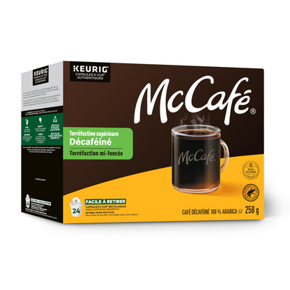McCafé Premium Medium Dark Roast, Decaf, K-Cup Coffee Pods, 24 Count