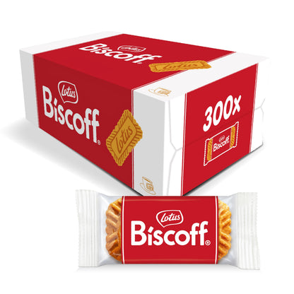 Lotus Biscoff Caramelized Biscuit Cookies - 300 Individual Packs (1875g)