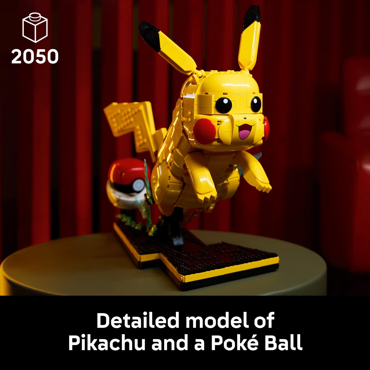LEGO Pokémon Pikachu and Poké Ball - Collectible Building Sets for Adults, Ages 18+ - Pokémon Figure for Display - Desk, Shelf or Office Decor - Gift for Men & Women - 72152 LEGO