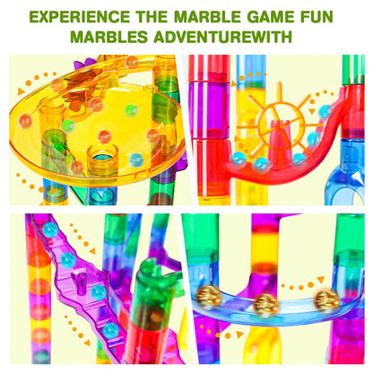 Meland Marble Run with Construction Set & Glow Marbles, STEM Toy for Kids 🍁 All In One Marketplace Canada