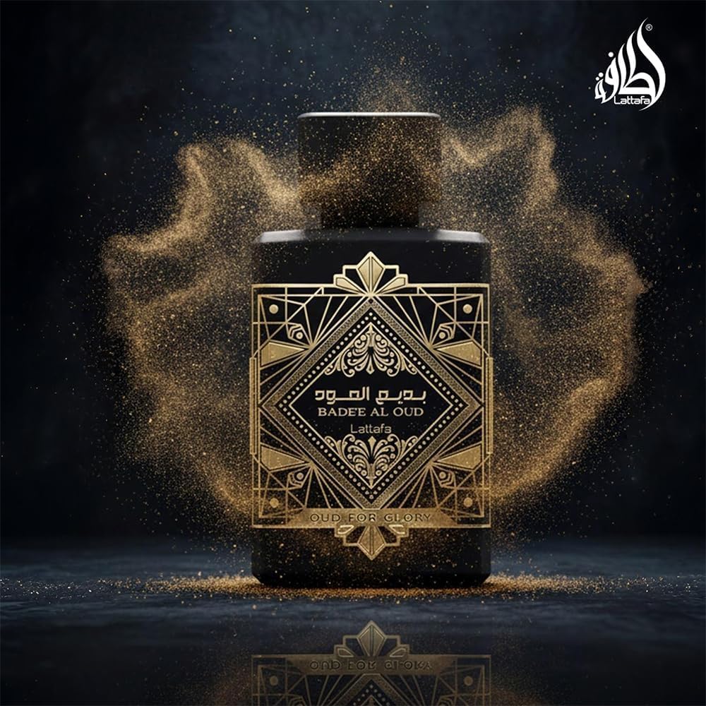 Lattafa Bade'e Al Oud for Glory for Unisex Eau de Parfum Spray, 3.4 Ounce Lattafa