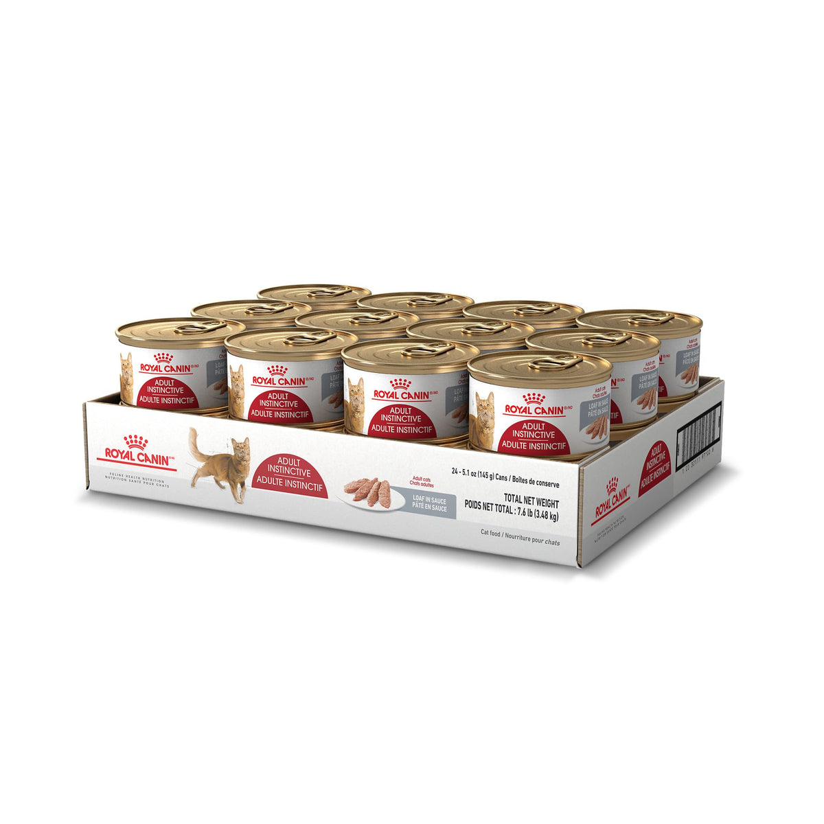 Royal Canin Feline Health Nutrition Adult Instinctive Loaf in Sauce Canned Cat Food, 5.1 oz can (24-Count)
