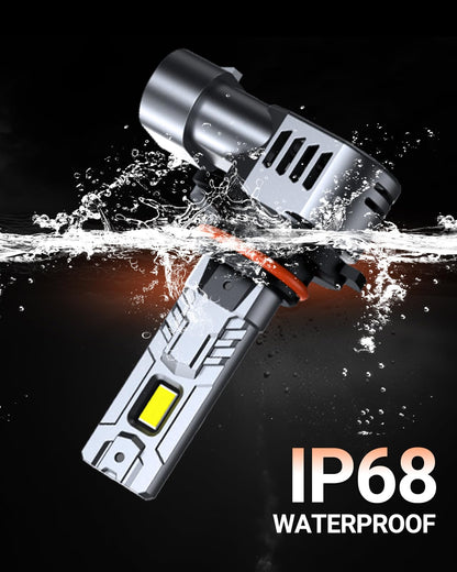 SEALIGHT 2026 Upgraded 9005 LED Headlight Bulbs, 1:1 Design 60,000LM 1000% Brighter HB3 9005 LED Light Bulb, 6500K Cool White, Plug and Play Halogen Replacement, Non-polarity, Pack of 2