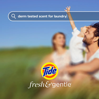 Tide Fresh & Gentle liquid laundry detergent, 100 Loads, Orange Blossom Scent, Gentle laundry soap with nature inspired freshness, 3.9 L Tide
