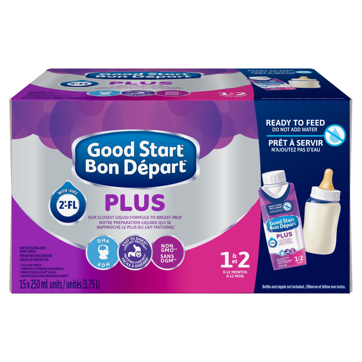 Good Start Plus 1 Ready To Feed Baby Formula, 0+ Months, 15 x 250 ml