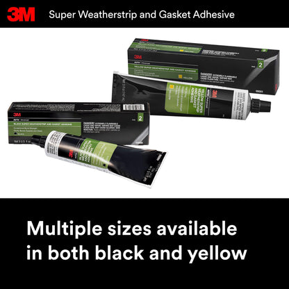 3M Super Weatherstrip and Gasket Adhesive, 5 fl oz., Forms Flexible, Waterproof Bond That Resists Vibration, Resists Oils, Solvents, Detergents and Temperature Changes For Permanent Repairs (08008) 🍁 All In One Marketplace Canada