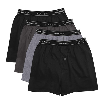 Hanes Men's ComfortSoft Knitboxer Underwear, Pack of 4, Assorted Colours 🍁 All In One Marketplace Canada