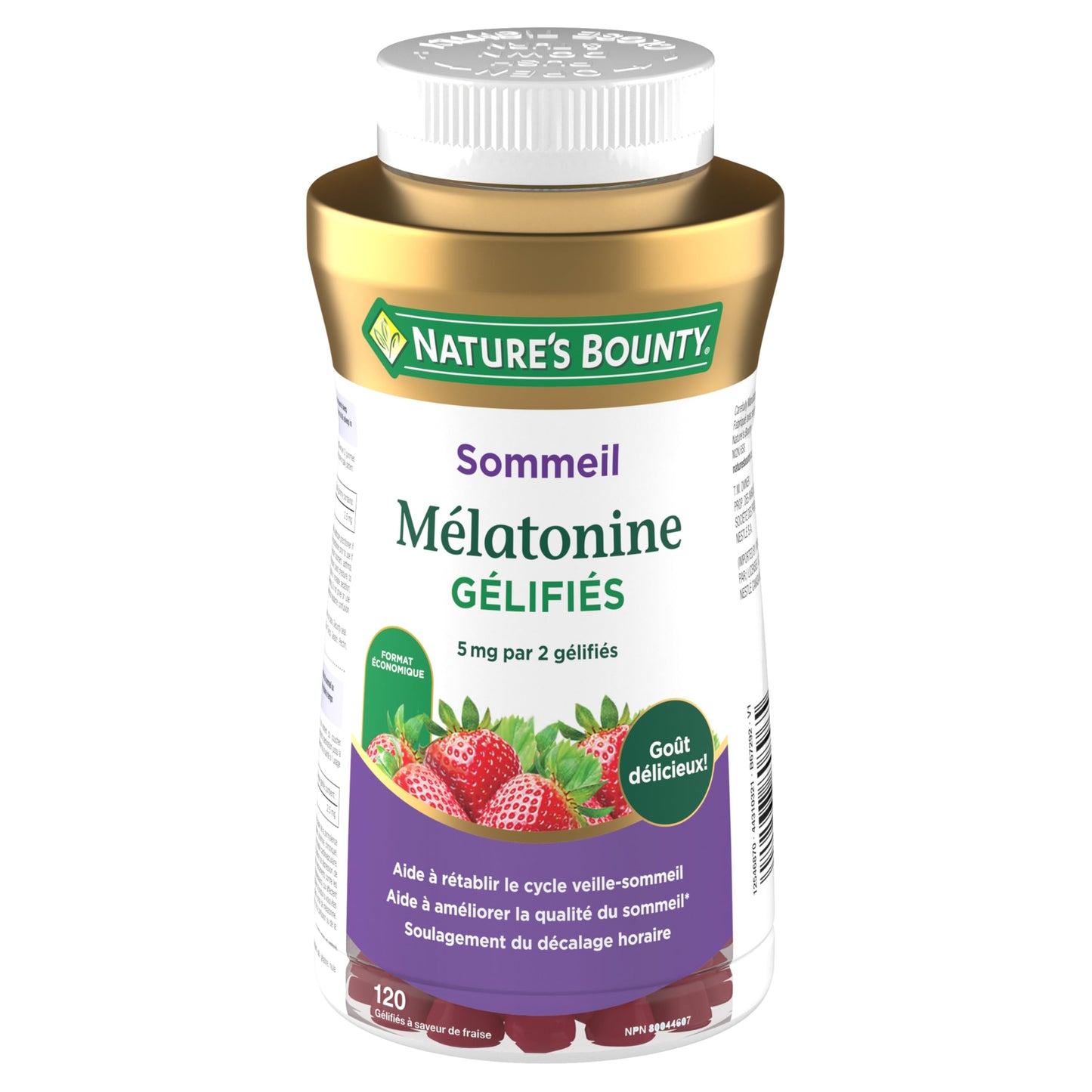 NATURE'S BOUNTY Melatonin, 2.5mg, Re-Sets the Body's Sleep Cycle & Improve Sleep Quality, 300 g - Available at All In One Marketplace Canada