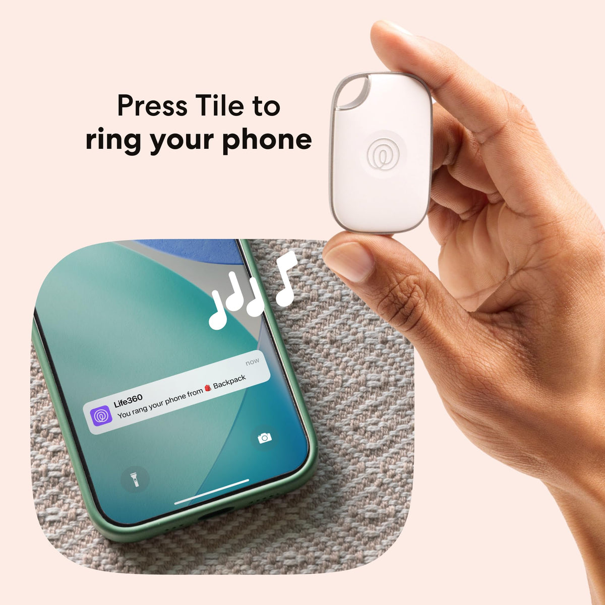 Life360 Tile Pro - Powerful Bluetooth Tracker, Key Finder and Item Locator for Keys, Bags and More. Both iOS and Android Compatible. Phone Finder. 1-Pack (Black)