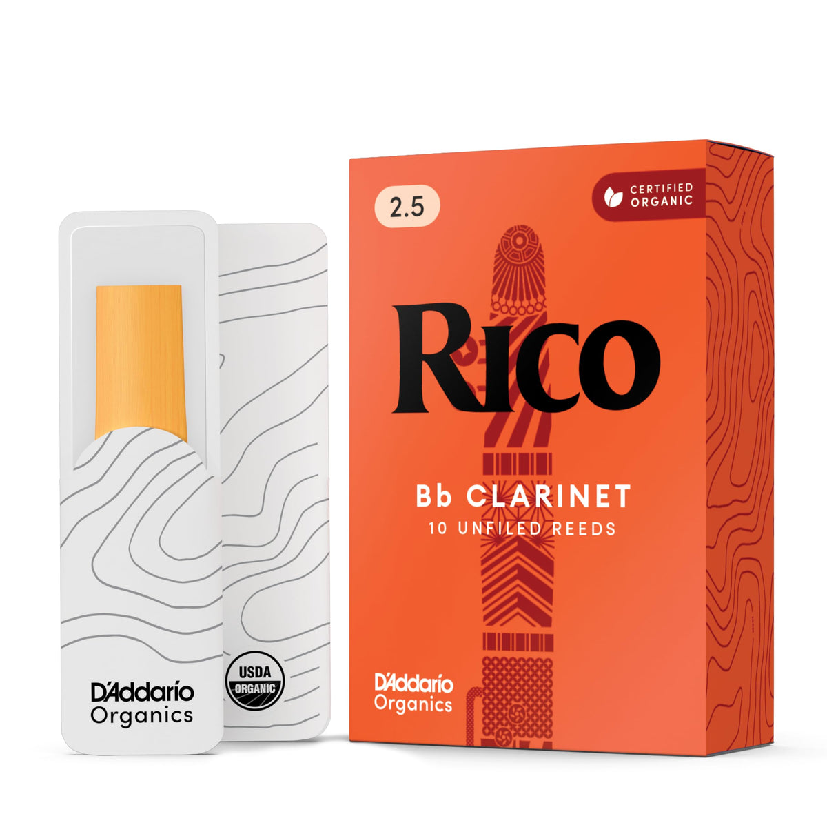 Rico Clarinet Reeds - Strength 2 1/2 - Box of 10