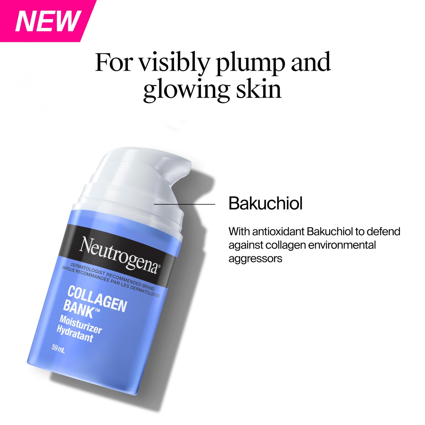 Neutrogena Collagen Bank Face Moisturizer, Daily Anti-Aging Neck Collagen Cream with Bakuchiol, Cream to Support Skin’s Natural Collagen for Visibly Plump Skin, 79 mL 🍁 All In One Marketplace Canada