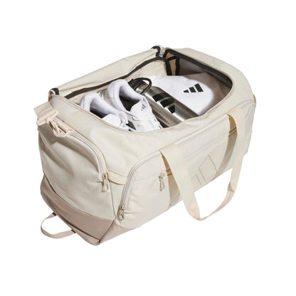 Adidas Unisex-Adult Defender 5 Small Duffel Bag, Crystal Linen/Trace Khaki, One Size Fits All 🍁 All In One Marketplace Canada