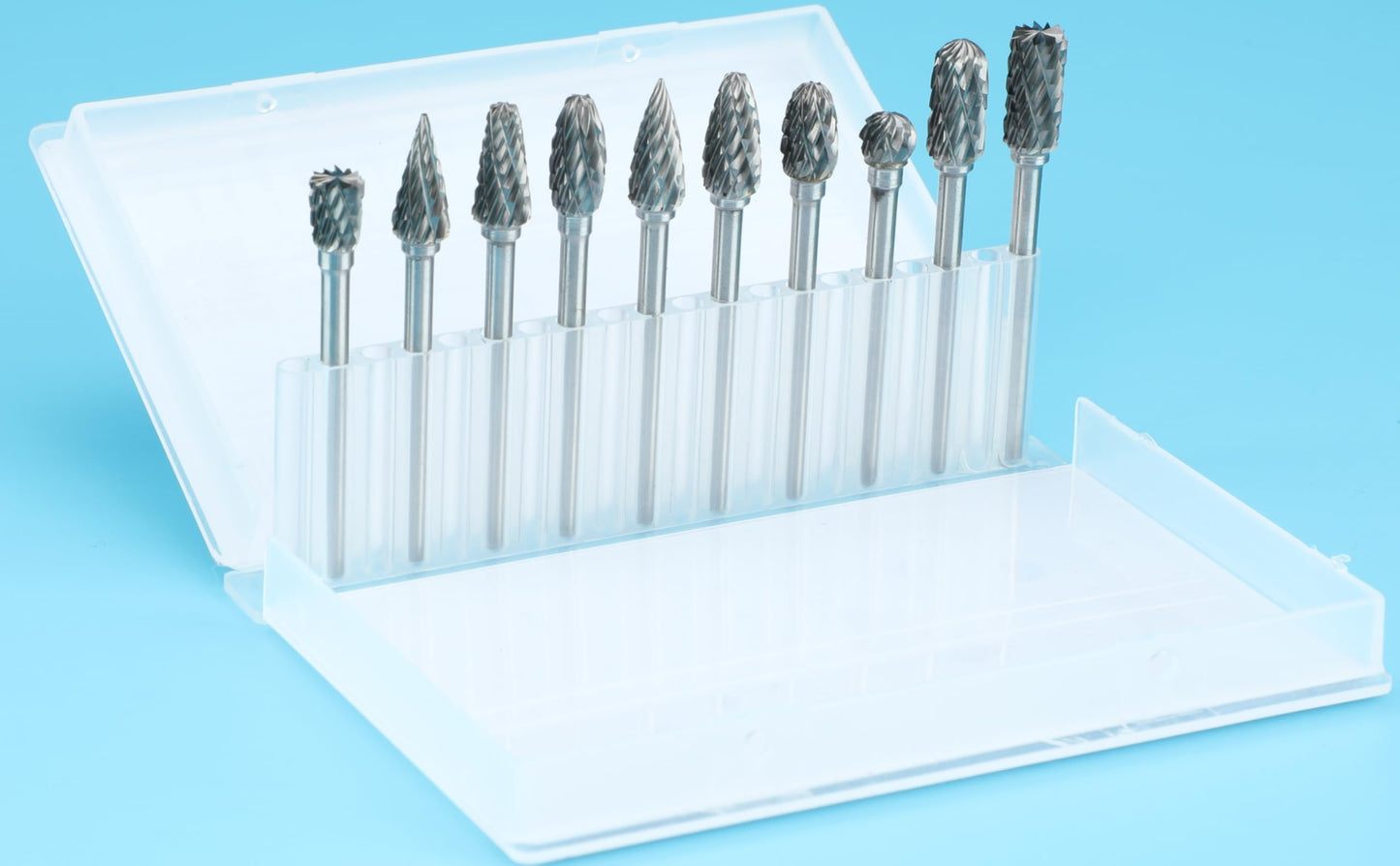 Sworker 10Pcs 1/8" Shank Carbide Burrs Set Bits Compatible with Dremel Metal Grinding Wood Stone Carving Cutting Engraving Grinder Kit Attachment Rotary Tool Accessories - Available at All In One Marketplace Canada