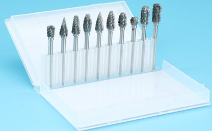 Sworker 10Pcs 1/8" Shank Carbide Burrs Set Bits Compatible with Dremel Metal Grinding Wood Stone Carving Cutting Engraving Grinder Kit Attachment Rotary Tool Accessories - Available at All In One Marketplace Canada