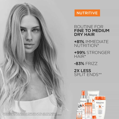 Kérastase Nutritive Bain Satin Hydrating Shampoo for Dry Hair, 250 mL KÉRASTASE