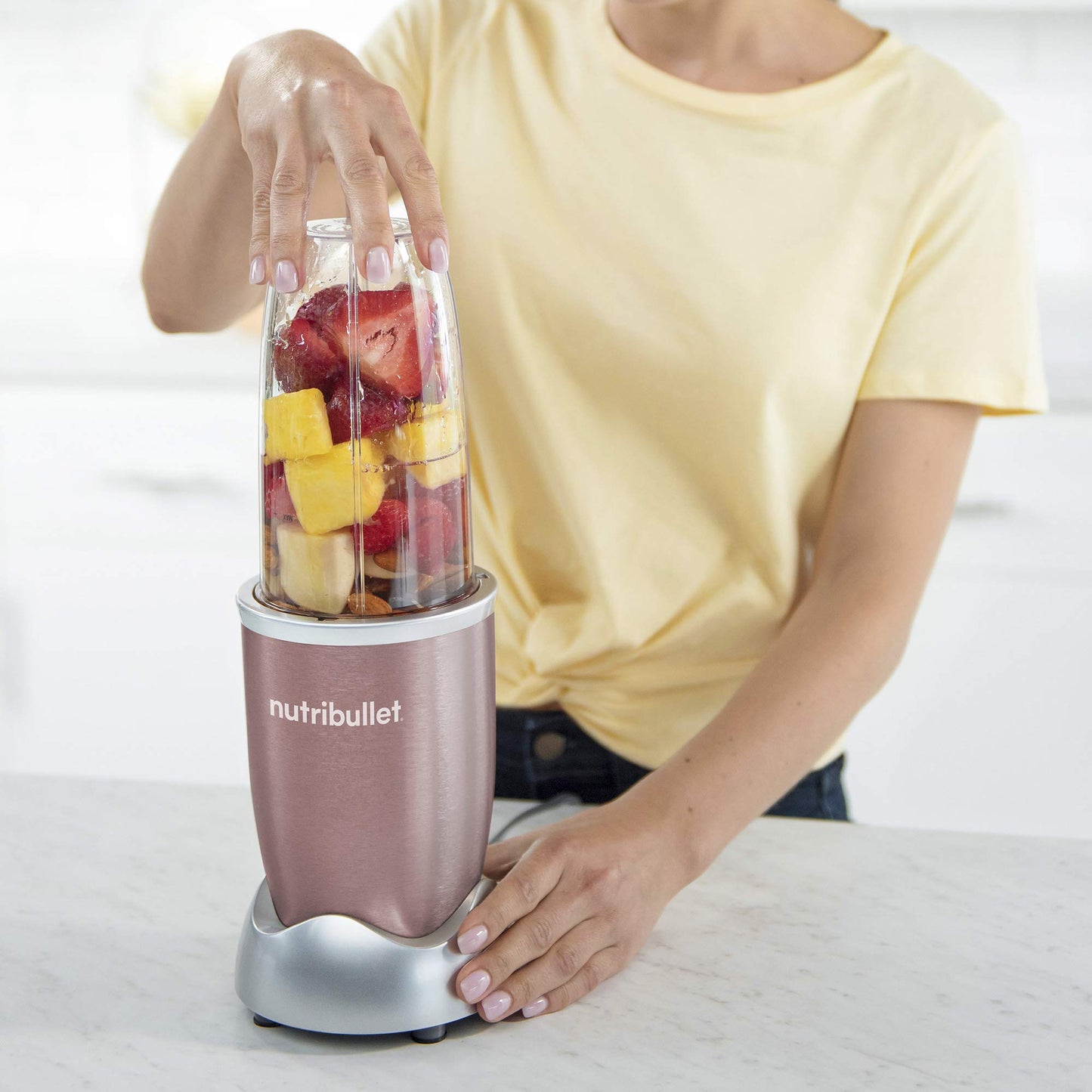 NutriBullet PRO Single Serve Blender (900W) in Rose Gold (NB9-0902RG) 🍁 All In One Marketplace Canada