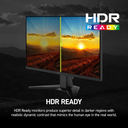 MSI MAG 245F X24 24-inch 1920 x 1080 (FHD) Gaming Monitor, 240Hz, FreeSync Premium, HDR Ready, HDMI, VGA Port, VESA Mountable, Tilt, 4-Side Slim Bezel, 0.5ms, Black MSI