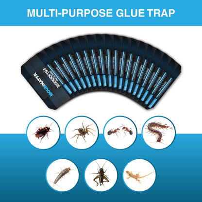 MOUSINATOR Cockroach Traps, 18-Pack, Larger and Multi-Entry Design with Extra-Strong Adhesive, Sticky Glue Cockroach Trap for Indoor Use, Family-Safe, Easy and Ready-to-Use - Available at All In One Marketplace Canada