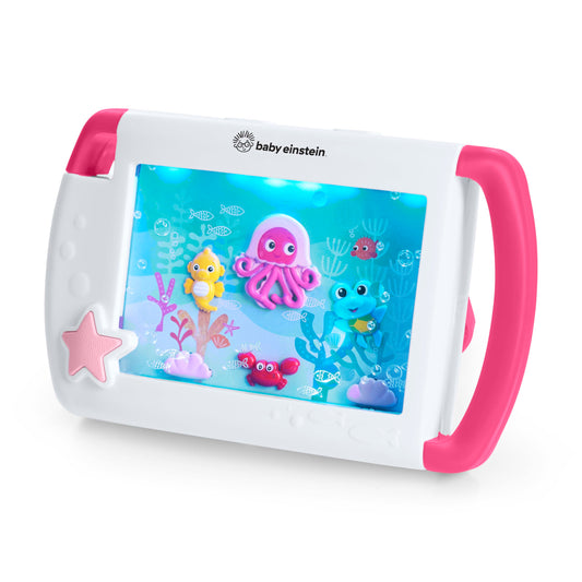 Baby Einstein On-the-Go Sea Dreams Soother, Pink, Portable Baby Sound Machine with Music & Lights, for Newborns 0+ Months
