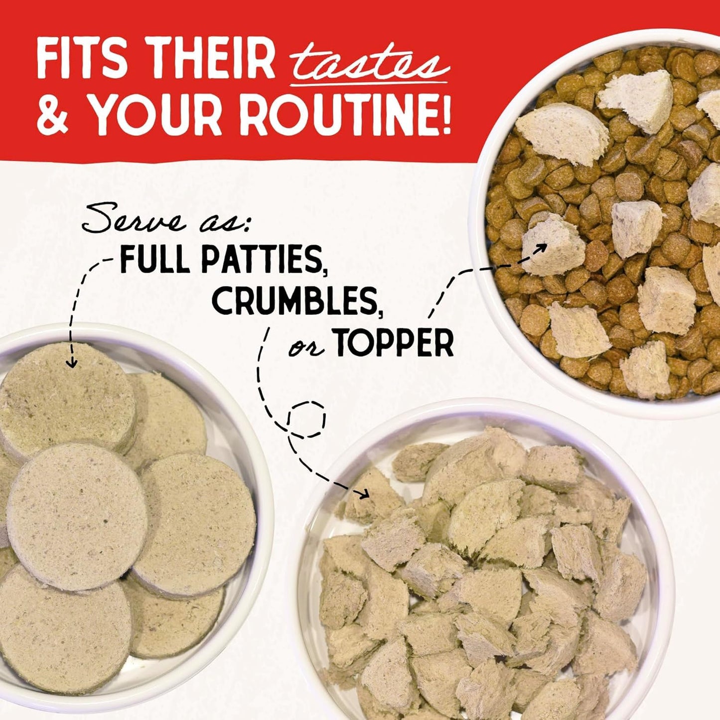 Stella & Chewy’s Freeze Dried Raw Dinner Patties – Grain Free Dog Food, Protein Rich Stella’s Super Beef Recipe – 396g Bag