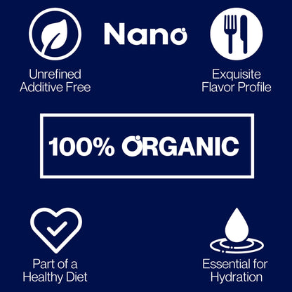 NANO Baja Sea Salt Organic | 90 Minerals, 4X More Than Celtic Sea Salt | Low Sodium, Pure & Clean | Cooking & Wellness | 1 lb (454g)