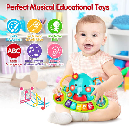 Baby Piano Toys 6-12 Months, Elephant Piano Keyboard Newborn & Infant Toys 🍁 All In One Marketplace Canada