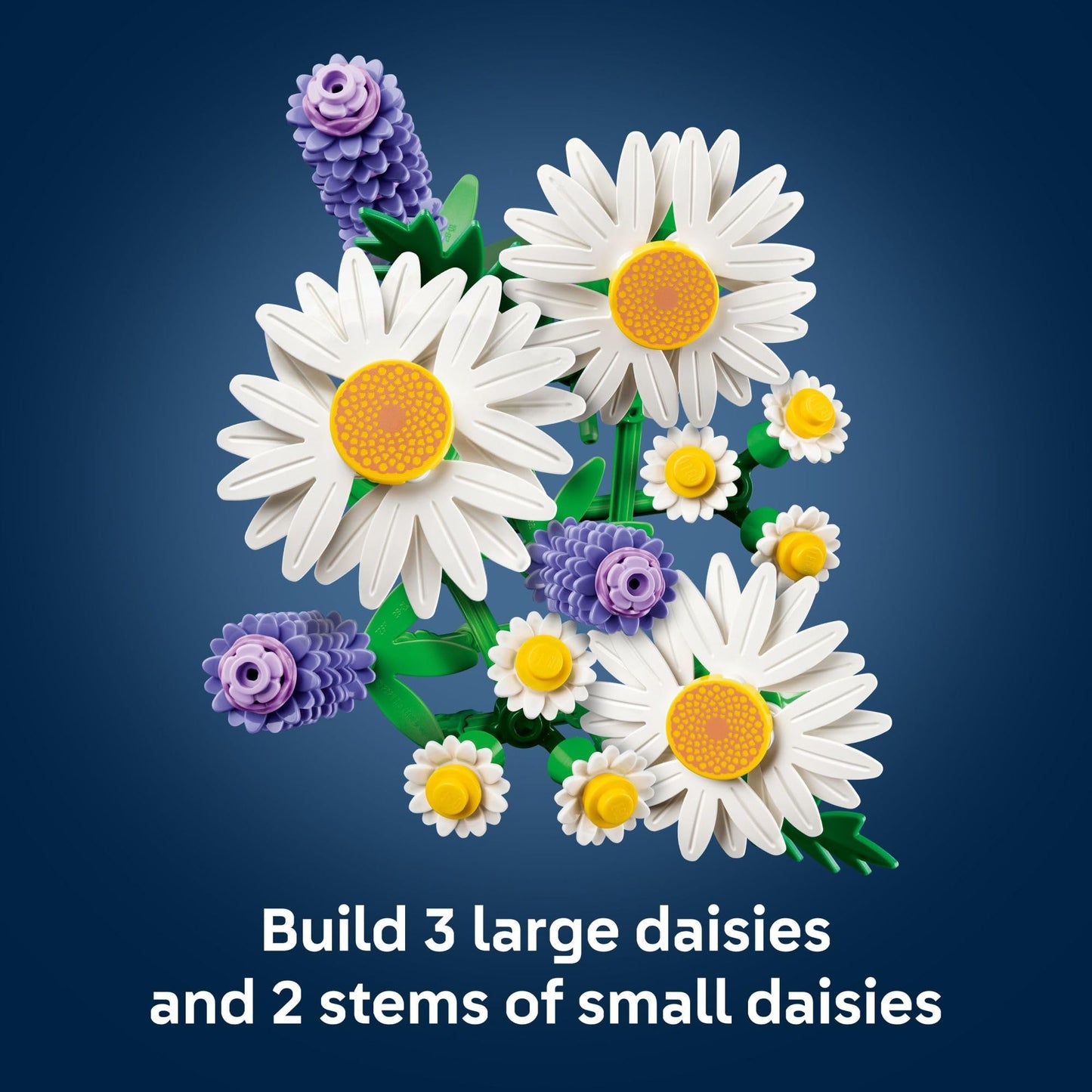 LEGO Botanicals Daisies Building Toy - Artificial Flowers Crafting Kit for Girls & Boys, Ages 9+ - Gift for Birthdays - Kids Room Decor for Book Shelf or Desk - 11508