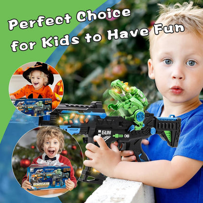 Dinosaur Light Up Toy Gun with Sound Effects, Noise-Making Gun Toys for Kids, Halloween Christmas Dinosaur Gifts for 3 4 5 6 7 Year Old Boys Toddlers, Birthday Gifts 🍁 All In One Marketplace Canada