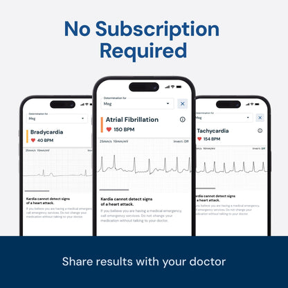 KardiaMobile 1-Lead ECG Monitor, Health Canada Licensed Heart Monitor, Detects Normal Sinus Rhythm, AFib & Arrhythmias, Results in 30 Seconds