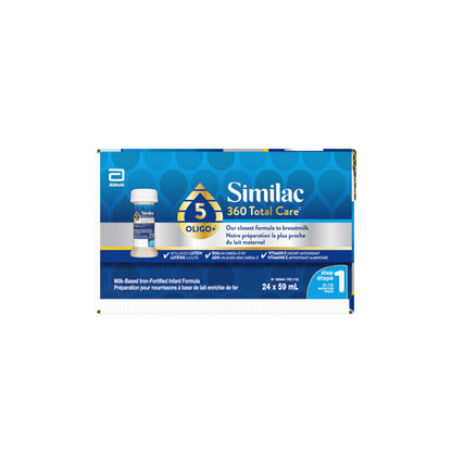 Similac 360 Total Care Step 1 Ready-To-Feed 24x59mL Bottles
