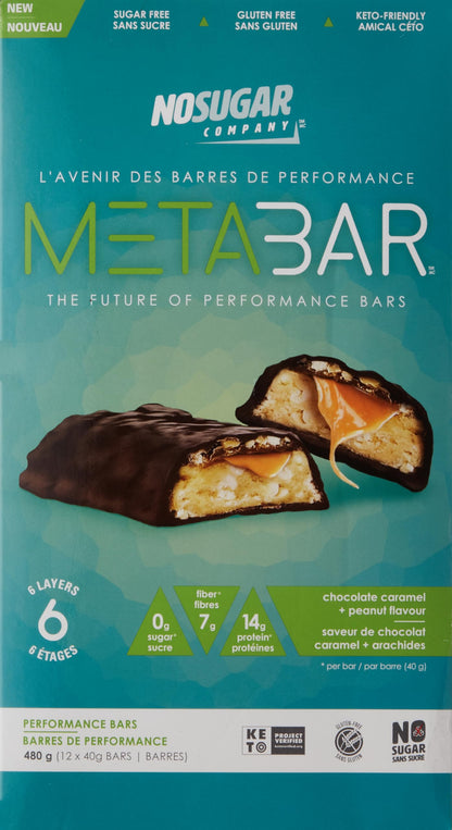 NO SUGAR COMPANY META BAR - 12 Pack (40g Each)