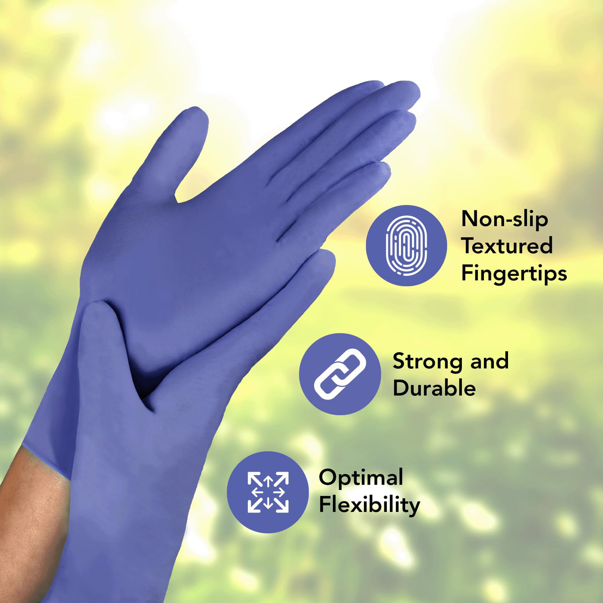 Medicom AssureTouch Agile Nitrile Exam Gloves, Medium, 4.5 Mil, 100 Count