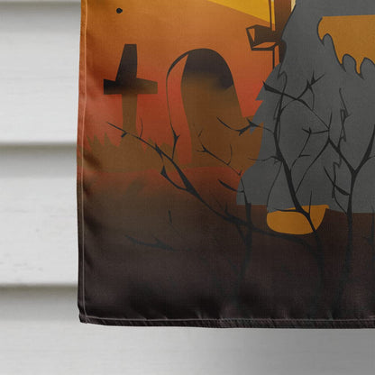 Drapeau de maison en toile Caroline's Treasures BB4359CHF Épagneul cocker noir et feu pour Halloween, grand format, multicolore