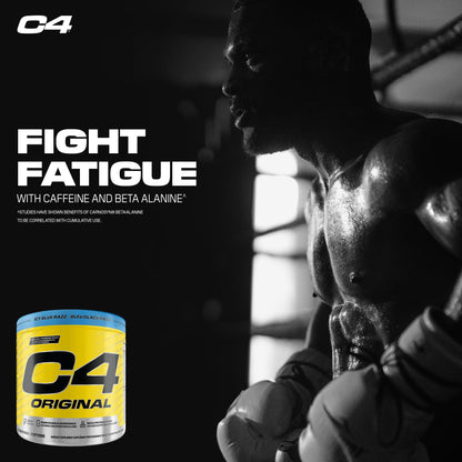 Cellucor C4 Original Pre Workout Powder - Sugar Free Preworkout Energy for Men & Women - 150mg Caffeine, Beta Alanine, Creatine - Icy Blue Razz, 30 Servings Cellucor