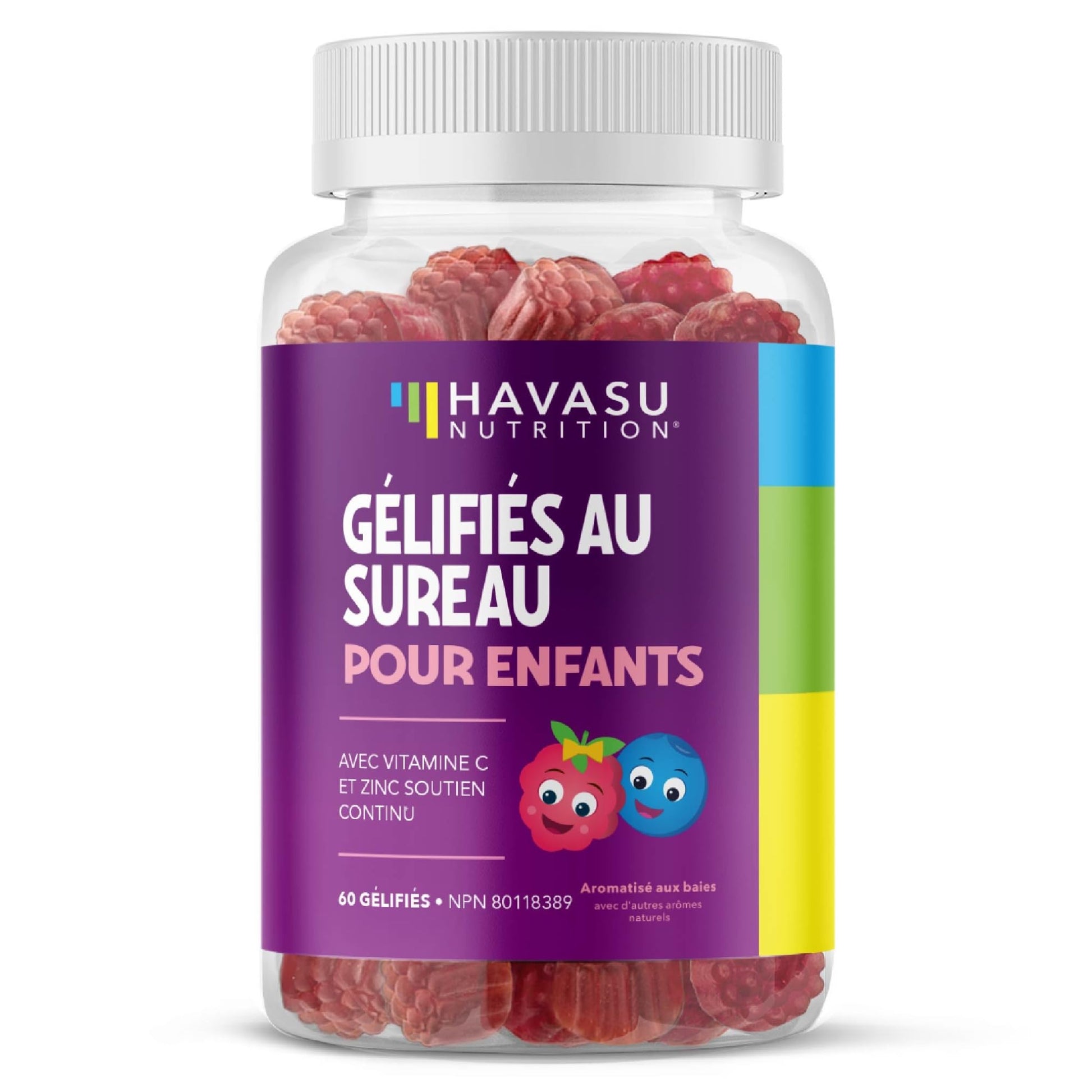 Elderberry Gummies Kids for Cold and Flu Relief | Immune Booster for Kids | Sambucol Black Elderberry Syrup Gummy with Zinc and Vitamin C | Cough, Fever & Sore Throat Support with Antioxidants | 60ct - Available at All In One Marketplace Canada