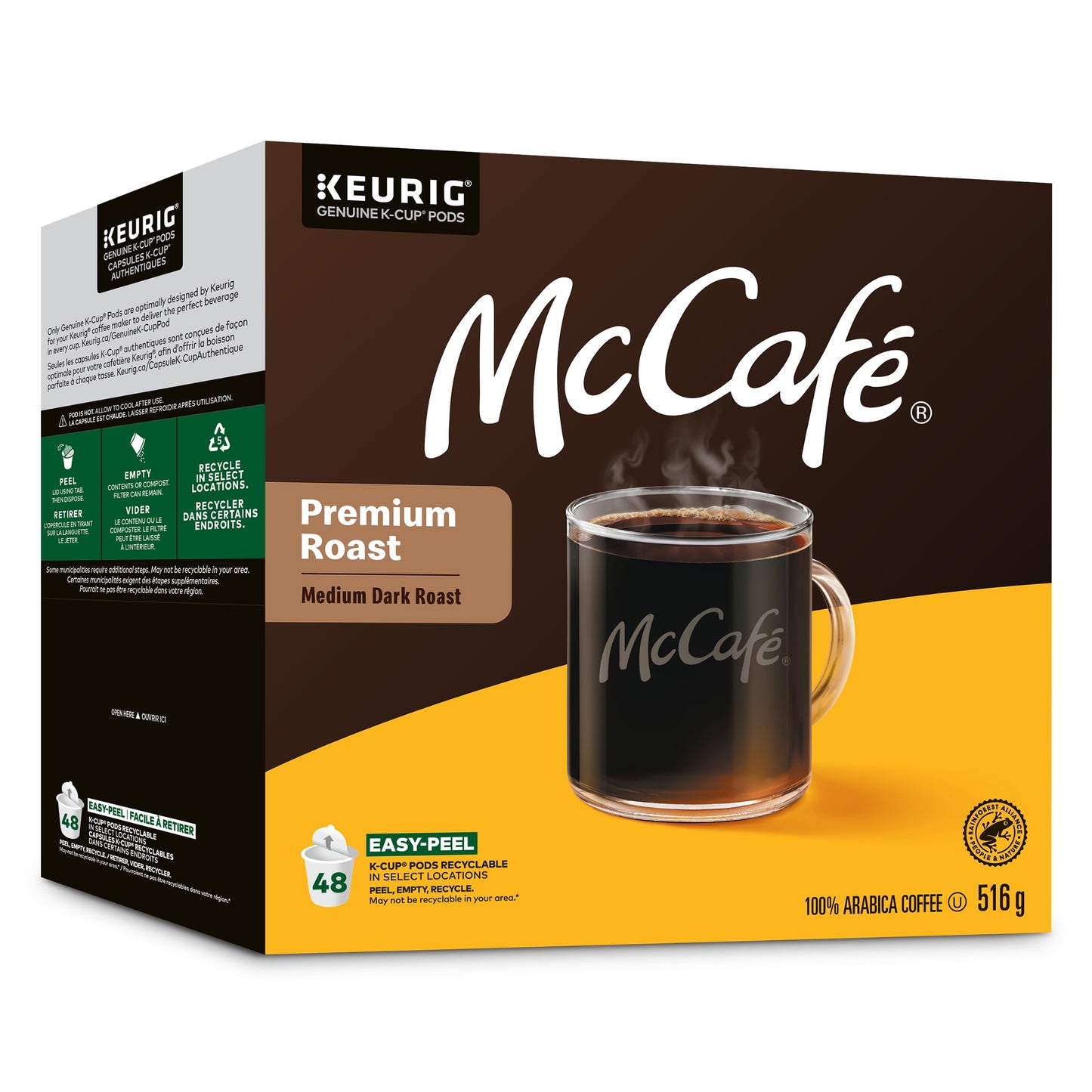 McCafe Premium Medium Dark Roast K-Cup Coffee Pods - 48 Pack for Keurig Brewers