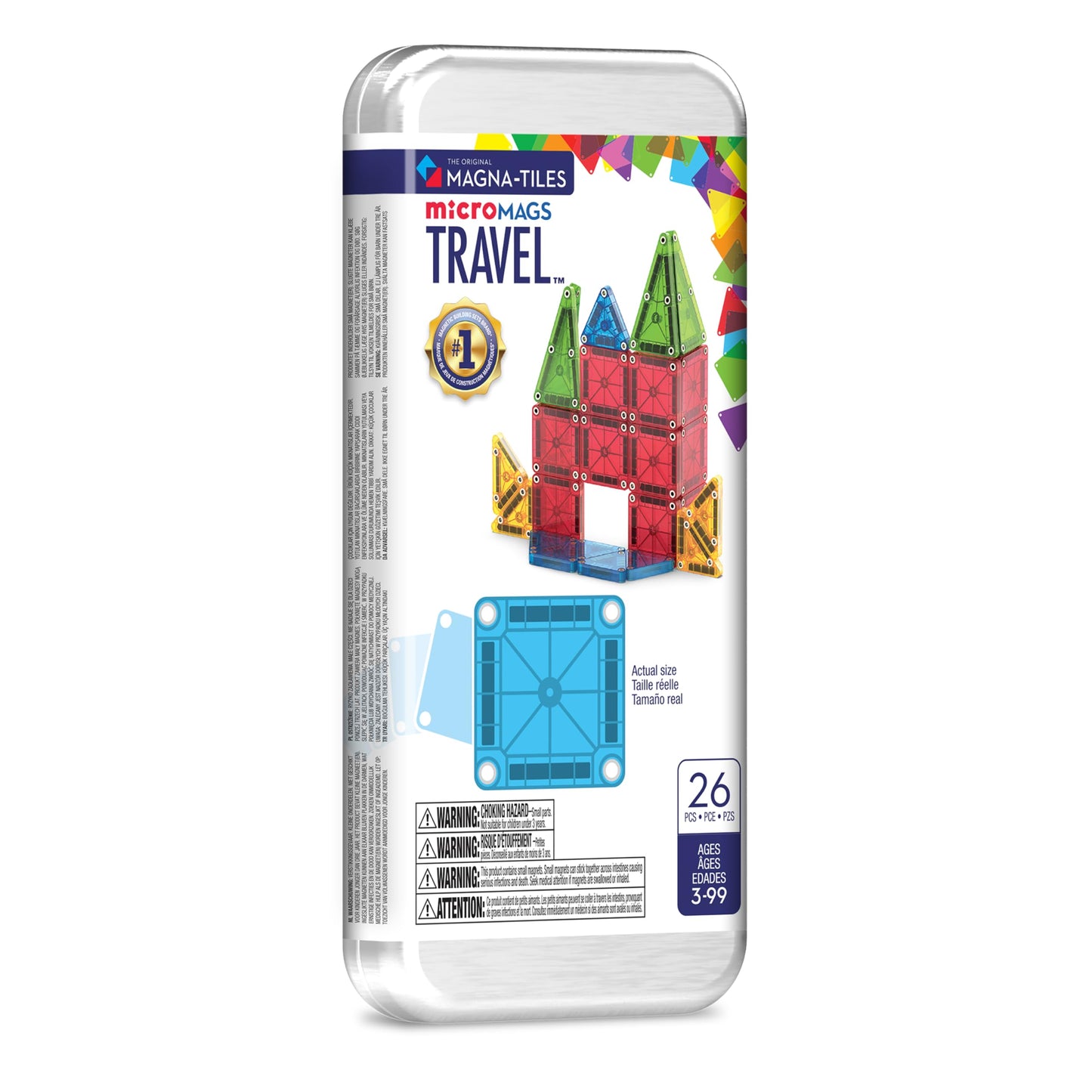 MAGNA-TILES microMAGS 26-Piece Travel Magnetic Construction Set – Bold Colors, The Original Magnetic Building Brand 🍁 All In One Marketplace Canada