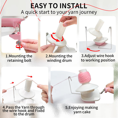 Sturdy ABS Yarn Winder for Crocheting with Lower Noise 🍁 All In One Marketplace Canada