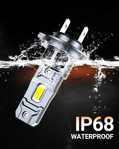 SEALIGHT 2026 Upgraded H7 LED Headlight Bulbs, 1:1 Design 62,000LM 1000% Brighter H7 LED Bulbs, 6500K Cool White H7 Halogen Replacement, Plug and Play, Non-polarity, IP68 Waterproof, Pack of 2