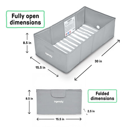 Ingenuity Tuckaway Toddler Tub, Converts Shower to Tub, Folds to Store, Easy to Clean, No Assembly Required, 12M-5Y 🍁 All In One Marketplace Canada