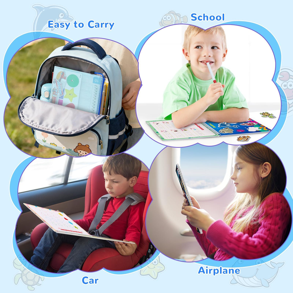 Busy Book for Toddlers 3+, Preschool Learning Activities with 30 Themes Prek Preschool Workbooks, Montessori Educational Learning Toys Activity Books for Christmas Birthdays Gifts Boys Girls 🍁 All In One Marketplace Canada
