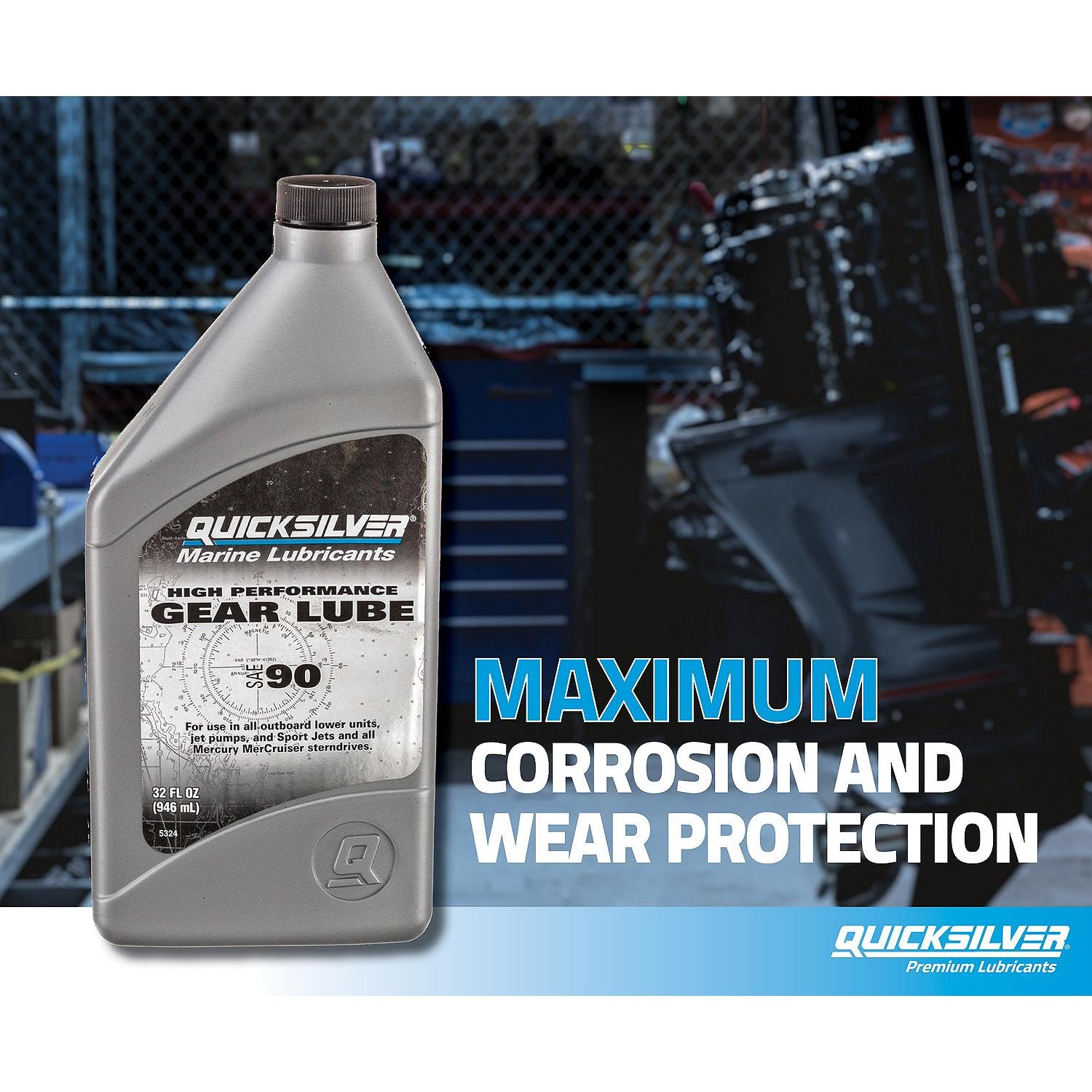 Quicksilver 92-858064Q01 High Performance Gear Lube Quicksilver