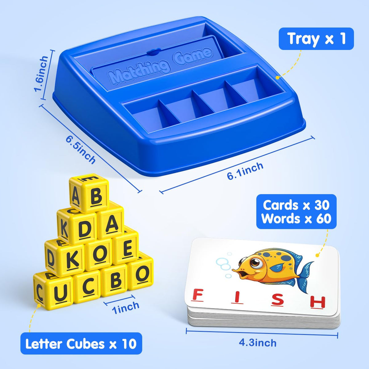 HahaGift Educational Toys for 3-5 Year Old Boy Girl Gifts, Matching Letter Learning Games Activities, Ideal Christmas Birthday Gift for Toddler Kids Age 3 4 5 6 7 Year Olds Boys Girls 🍁 All In One Marketplace Canada