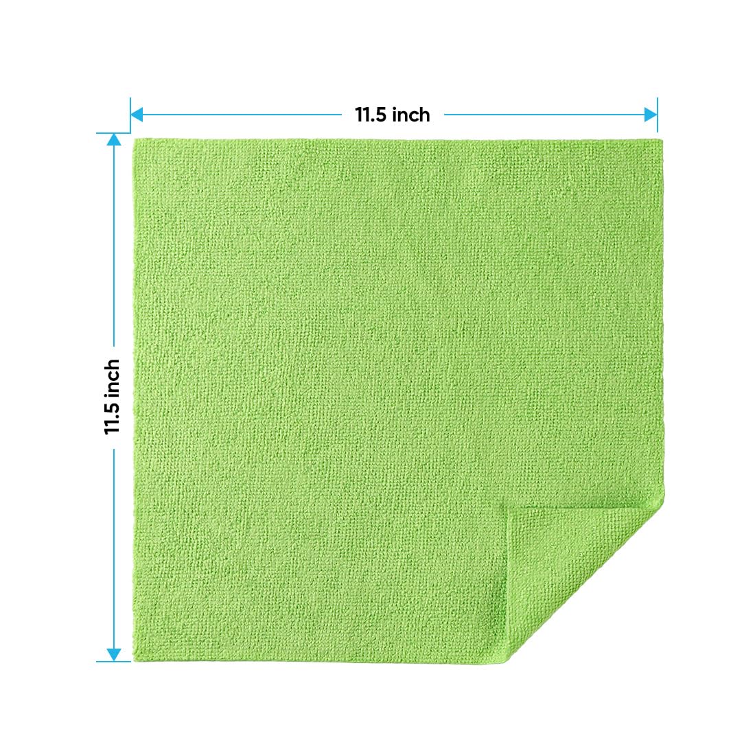 HOMEXCEL Microfiber Cleaning Cloths 100 Pack, Highly Absorbent Cleaning Towels, Lint Free & Scratch-Free Cleaning Rags for House, Kitchen and Car, Multi-Color Microfiber Towels 11.5 x 11.5 inch