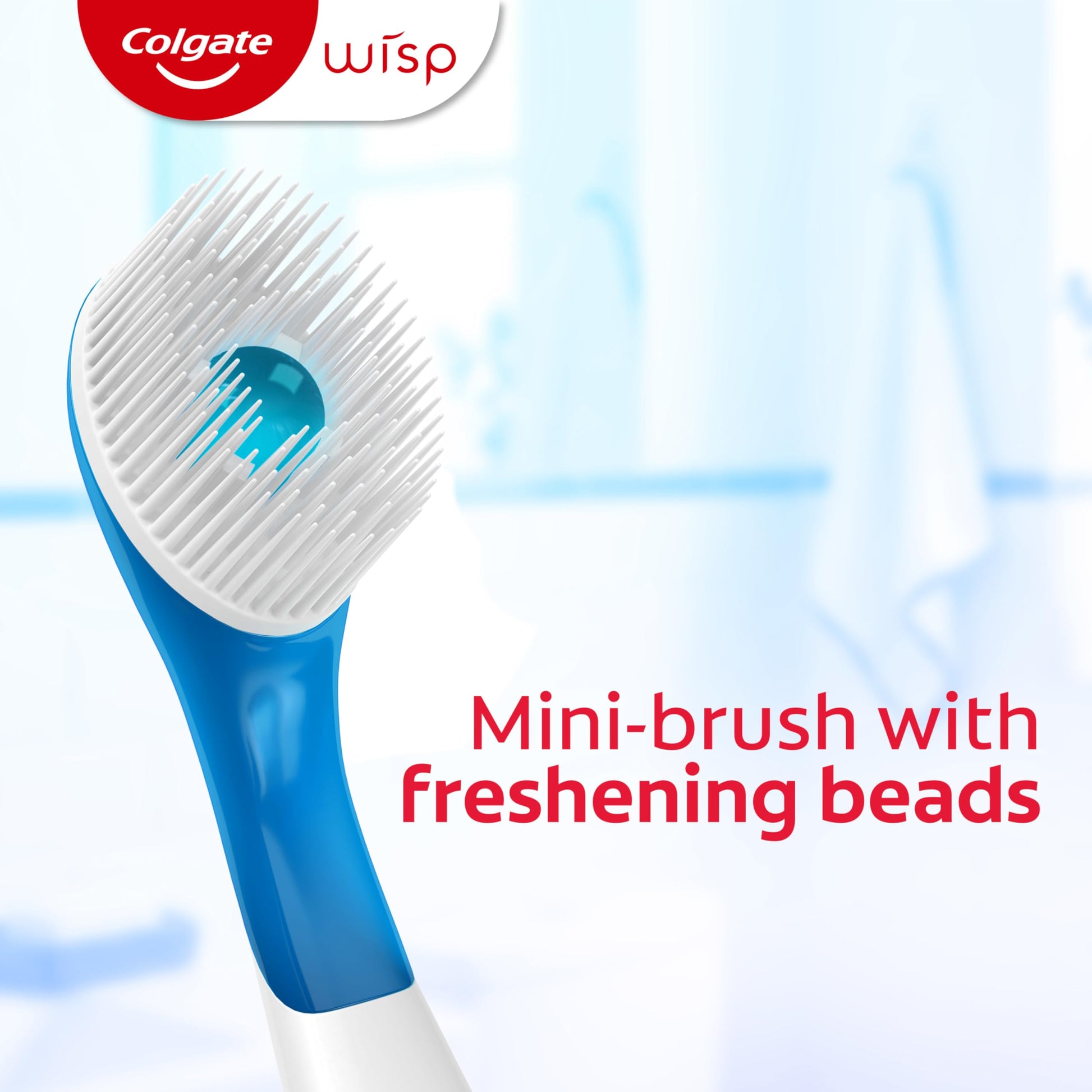 Colgate MaxFresh Wisp Disposable Toothbrushes, Mini Travel Toothbrushes with Soft Bristles for On-the-Go Single Use, Peppermint, 24 Count - Available at All In One Marketplace Canada