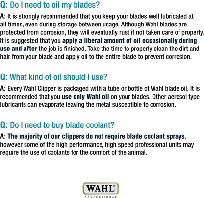 Wahl Professional Animal 5-in-1 Adjustable Pro Fine Adjustable Clipper Blade - for Arco, 5 Style Groom, Bravura, Chromado, Creativa, Figura & Motion Clippers - Replacement Blades - Silver, Made in Germany - Model 58190 Wahl