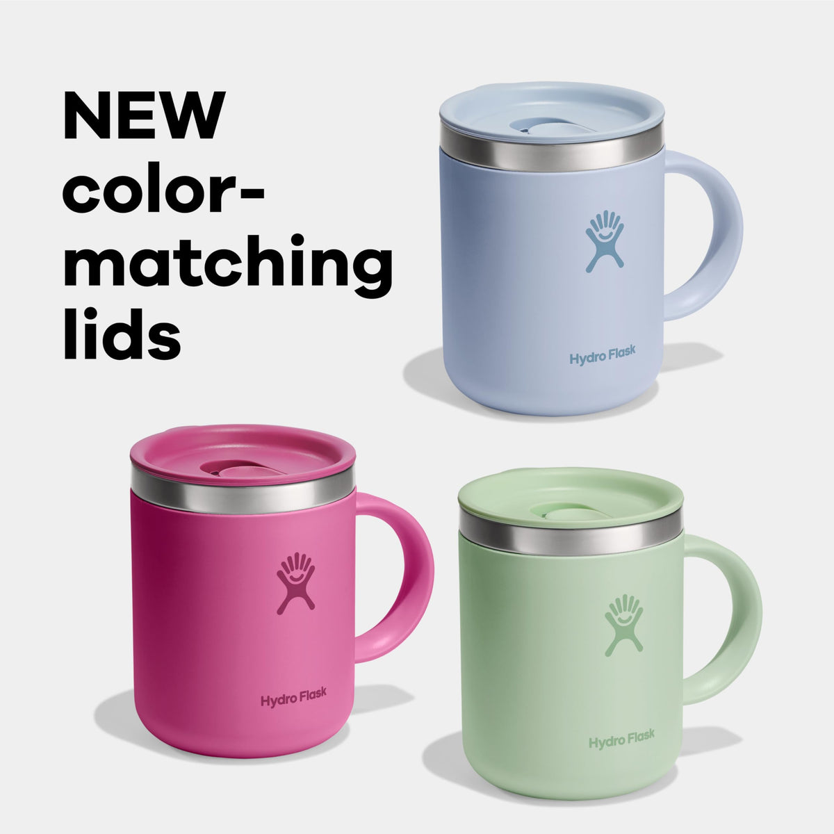 Hydro Flask 12 Oz Stainless Steel Insulated Mug with Leak Resistant Press-in Lid, Trillium